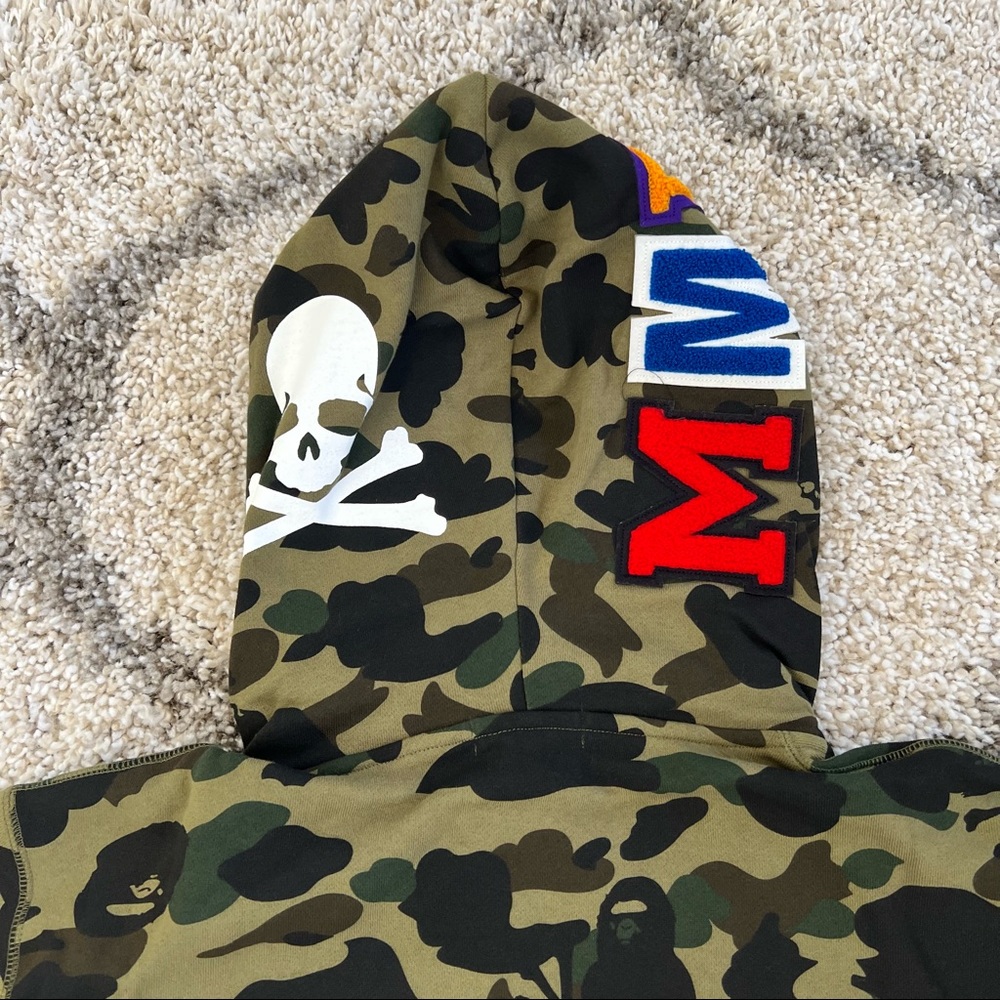 🖤 NWT🖤 BAPE MASTERMIND JAPAN Skull & Tiger Camo Hoodie - Picture 10 of 16